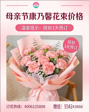 南昌安义县花店母亲节康乃馨花束